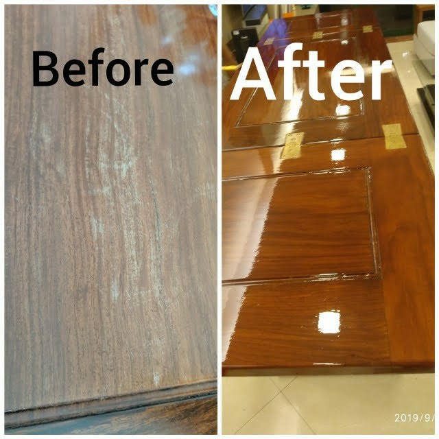 Before and after polishing service