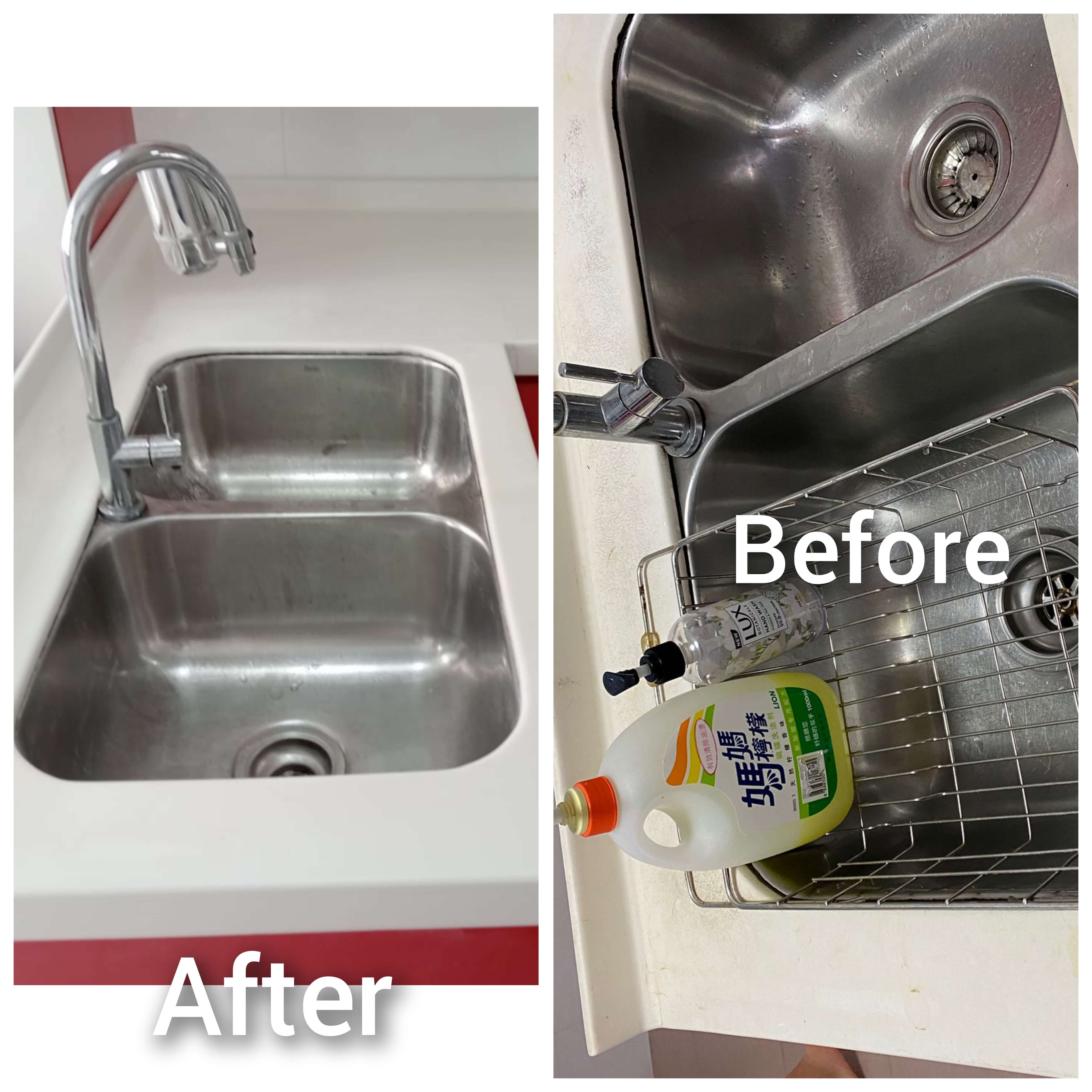 Before and after Kitchen Countertops repair polish